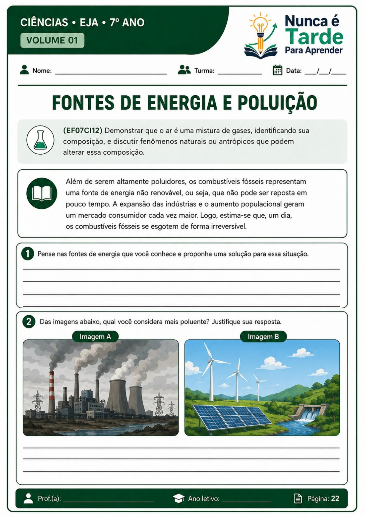 Atividade de Ciências EJA 3